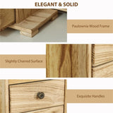 4-Tier Wooden Jewelry Box with Mirror 55405779