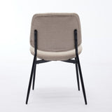 ZUN A&A Furniture, Dining Chairs Set of 2 Modern Retro Linen Chair with Bentwood Back Upholstered Seat W1143P194145