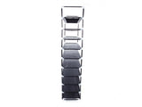 Simple Assembly 10 Tiers Non-woven Fabric Shoe Rack with Handle Black 09118924