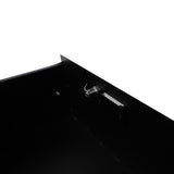 19" 4U Steel Plate DJ Drawer Equipment Cabinet with Keys Black 24357019