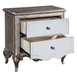 Antique Champagne 2-drawer Nightstand B062P181316