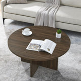 ZUN Modern minimalist coffee table, solid wood coffee table, Nordic style coffee table, simple design, W1781P202618