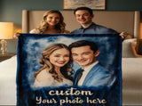 Custom Photo Blanket Personalized Fleece Throw 350gFlannel Same-Day Shipping Perfect Gift for 41804455