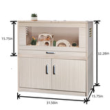 Guinea Pig Cages, Hamster Cage Wood with Independent Storage Cabinet, House for Rat Chinchilla with W1850P168632