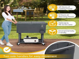 87.5*91*38.5cm 80QT Rectangular Plastic Box Iron Foot Tube Refrigeration and 29564569