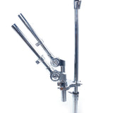 Professional Pedal Control Style Double Tom Drum Stand Silver & Black 35195241