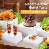 6PCS Buffet Risers, Premium Food Risers for Buffet Table, Catering Dessert Cake Stand for Party, 79524644