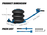 Air Jack, 3 Ton/6600 lbs Triple Bag Jack, Bag Jack Lift Up to 15.75 Inch, 3-5S Fast Lifting 48401406