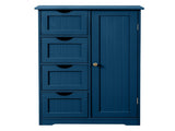 Navy blue, MDF with paint finish and melamine veneer, vertical stripes, 56*30*82.5cm, 4 drawers, 1 26662131