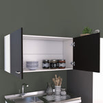 ZUN Napoles Wall Cabinet, Two Shelves, Double Door B20092103