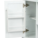 Kitchen Cart with Rubber wood Drop-Leaf Countertop ,Cabinet door internal storage racks,Kitchen WF298028AAW