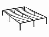 Queen Metal Platform Bed Frame 14-Inch Black Steel Slat Support 26613833