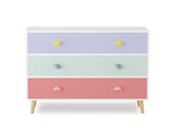 Kids 3 Drawer Dresser, Baby Nightstand for Bedroom, Storage Cabinet for Toddler Child for Living 25977899