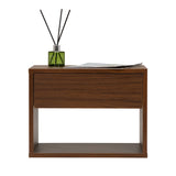 Wall mounted bedside table set of two - Walnut color W2181P160506