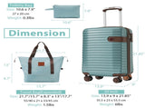 Luggage Sets 3 Piece Carry on Luggage 22x14x9 Airline Approved, Lightweight Hardshell ABS Suitcases PP532403AAC