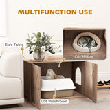 ZUN Cat Litter Box、Cat Litter Box Enclosure 29584062