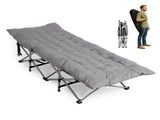 Folding Camping Cot Bed with Soft Pad, Portable Outdoor Cot, Adults Sleeping Bed for Home Office Nap 91679814