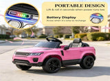Pink 12V Electric Kids Ride on Car Remote, Suspension, 3 Speed Modes, Lights, Music, Horn 50835137