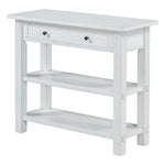 ZUN TREXM Retro Console Table with Drawer and Two Sturdy Shelves for Entryway, Living Room N715P195561K