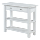 ZUN TREXM Retro Console Table with Drawer and Two Sturdy Shelves for Entryway, Living Room N715P195561K