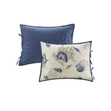 6 Piece Reversible Printed Microfiber Daybed Cover Set Blue Daybed B03597493