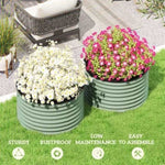 ZUN Garden Bed、 Galvanized Planter 42685978