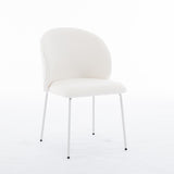 ZUN Heng Ming iron-footed dining chair with adjustable foot pads. Suitable for dining room, living room, W212P191002