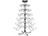 6ft Black PVC Metal Artificial Christmas Tree with Bow Topper, No Extra Ornaments, Daily Decor Tree 72992353