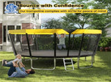 16FT Outdoor Trampoline with 360&deg Safety Enclosure Net, Family Recreational Trampoline for 75709148