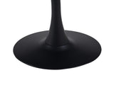 23.62"BLACK AND WHITE Tulip Table Mid-century Dining Table for 2-4 people With Round cremic Table W234P540494