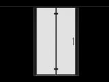1 3/8" adjustment,universal pivot shower door, with 1/4" tempered glass finish 3072 W2122131059