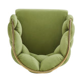 Set of 2 Luxury Handmade Accent Chair with Gold Legs, Modern Velvet Armchair for Living Room and N765P178333G