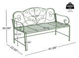 Outdoor Garden Bench-Green 93334540