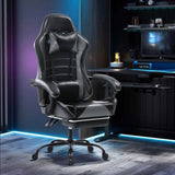 Gaming Computer Chair with Wheels, Adjustable Height Pu Leather Gamer Chair Office Desk 25787309
