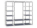 69" Portable Clothes Closet Wardrobe Storage Organizer with Non-Woven Fabric Quick and Easy to 65486617