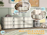29.5" 3-Tier Kids Storage Unit Dresser Tower with 9 Drawers 32859265