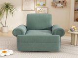 Manual Recliner Sofa Swivel Recliner Rocker Chair with Adjustable Backrest for Living Room, Bedroom, N763P330954F