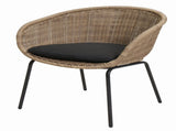 Outdoor Wicker Rattan Bucket Chair with Cushion - Set of 2 Weather-Resistant Patio Chair W3990P464935