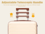 20 Inch ABS Hard Shell Travel Checked Luggage - Scratch Resistant Surface Four Multi-Directional W2787P437246