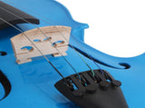 New 4/4 Acoustic Violin Case Bow Rosin Dark Blue 05020187