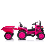 ZUN 12V Kids Ride On Electric Tractor Black Knight,Kids Ride On Toy.2WD,Non-skid tires, steering wheel, W1396P172857