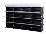 8-Tier Portable 64 Pair Shoe Rack Organizer 32 Grids Tower Shelf Storage Cabinet Stand Expandable 65115046