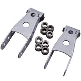 Rear 2"-3" inch Lowering Drop Shackles Kit for Chevy Silverado 1500 LS Crew Cab 1/2 Ton 2007-2016 69957870