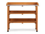 Outdoor Garden Potting Bench Table, Wooden Horticulture Planting Worstation with Metal Tabletop, 2 57354532