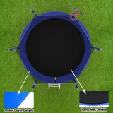 8FT Trampoline with Basketball Hoop, ASTM Approved Reinforced Type Outdoor Trampoline with Enclosure K1163P147129