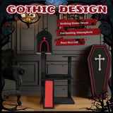 53" Gothic Cat Tree with Coffin Bed, Large Cat Tower with Spacious Cat Condo, Scratching Posts, 75318798