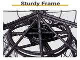 38" Ergonomic Swivel Wicker Papasan Chair with Thick Tufted Cushions, 360 Degree 81220931