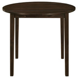 Cappuccino and Tan 3-piece Dining Set with Drop Leaf B062P145671