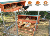 3-in-1 Nesting Boxes for Chickens with Perch and Swing- Wooden Chicken Nesting Box for Poultry 3 18367101