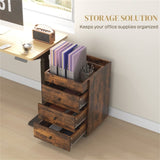 ZUN Bathroom Storage Cabinet-Brown （Prohibited by WalMart） 37124254